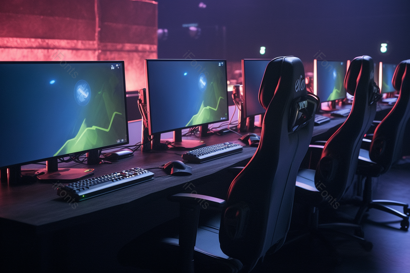 电竞游戏网咖网吧显示器座椅,高清,摄影图,摄影图片,图片大全,摄影图免费下载